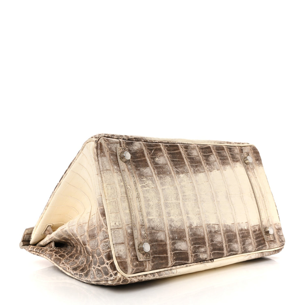 Matte Niloticus Crocodile Himalaya Birkin 30 Blanc