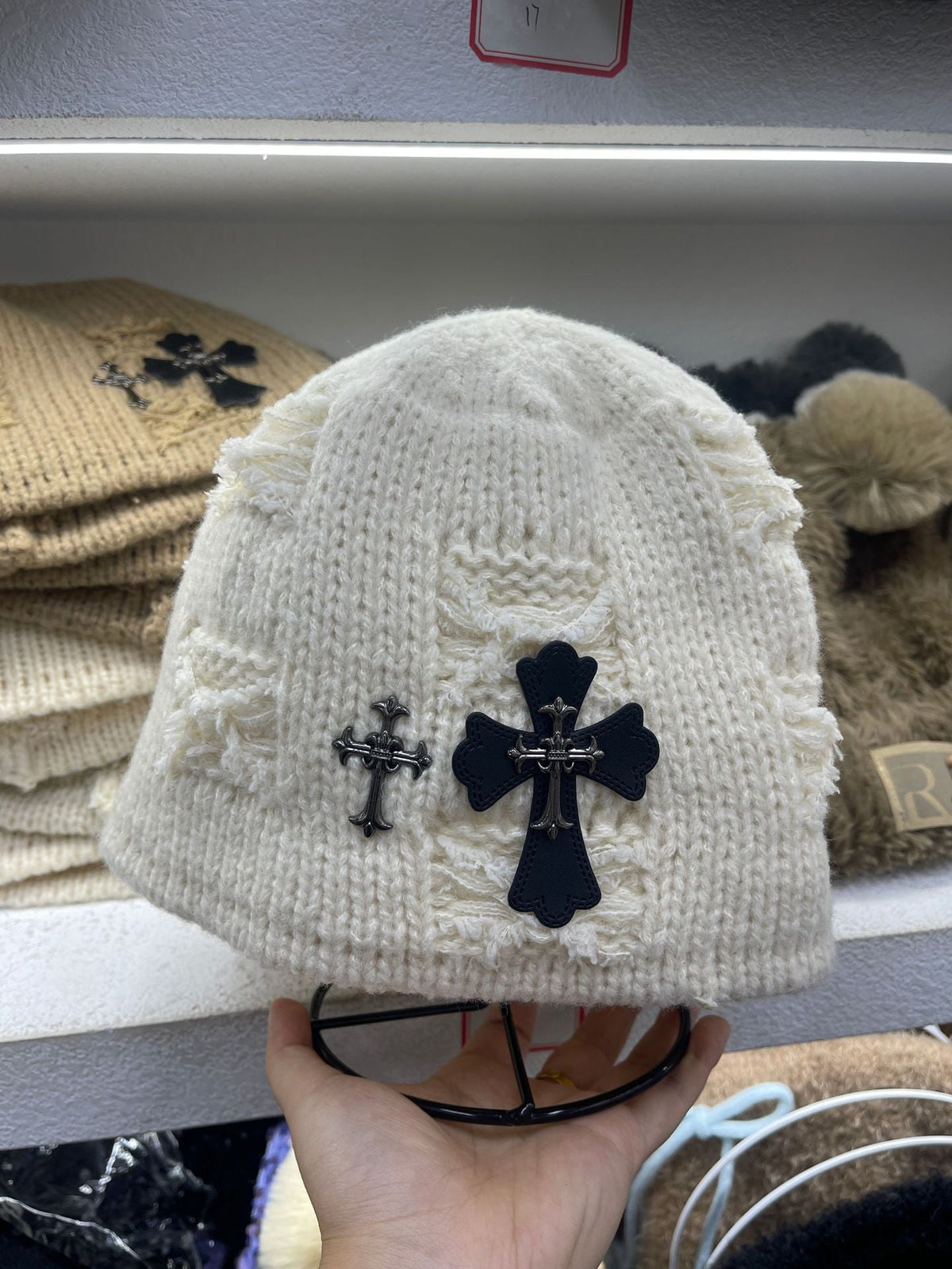 Chrome Heart Beanie Bucket Hat Winter