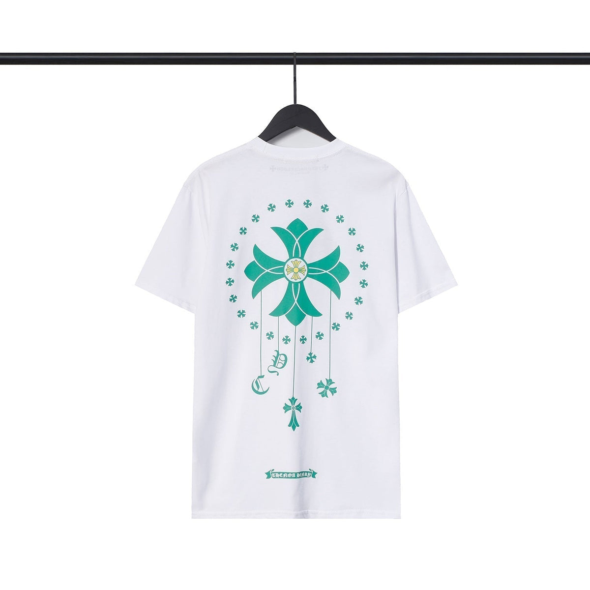 Chrome Heart T Shirts Cross Casual Loose Cotton Crew Neck T-Shirt