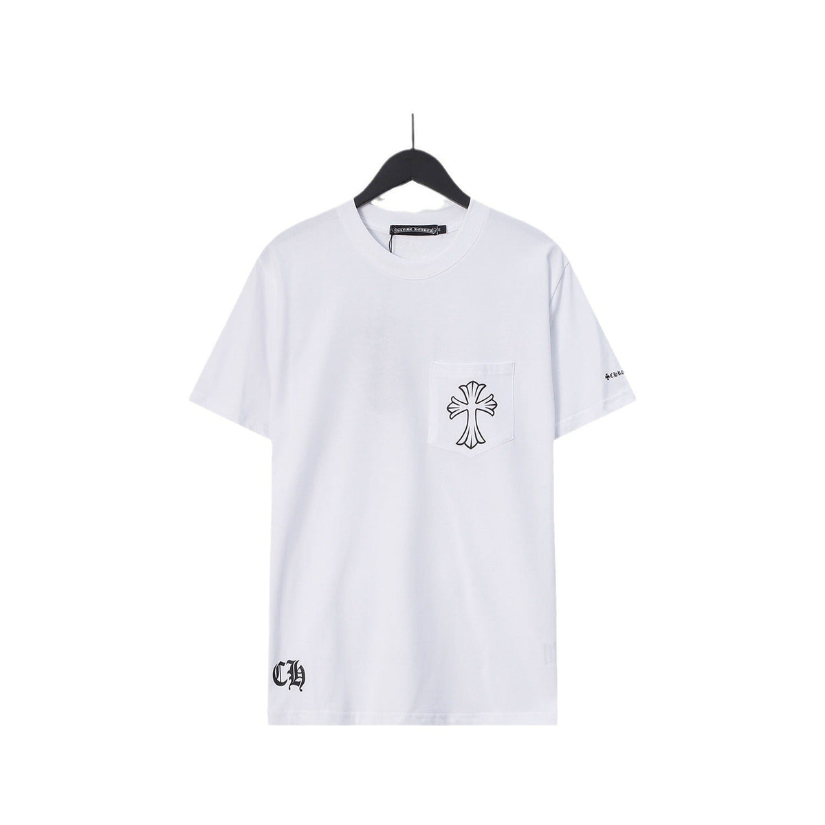 Chrome Heart T Shirts Sanskrit Color Printing Loose Casual Crew Neck Short Sleeve T-Shirt