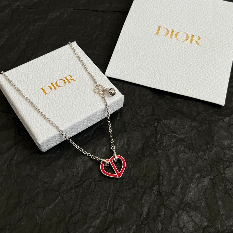 Dior Heart 18K Gold Necklace